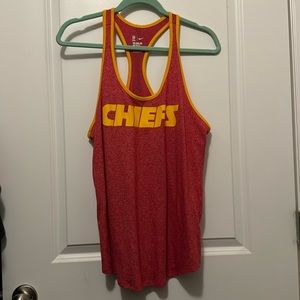 Kansas City Chiefs racer back tank top Nike